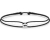 black interlaced cord bracelet le 1g